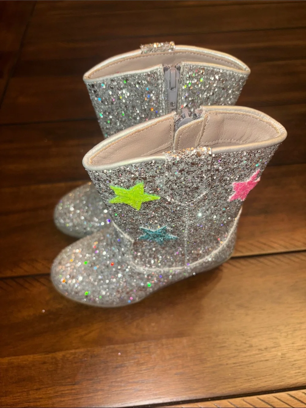 Lola + The Boys Hologram Star Cowgirl Boots